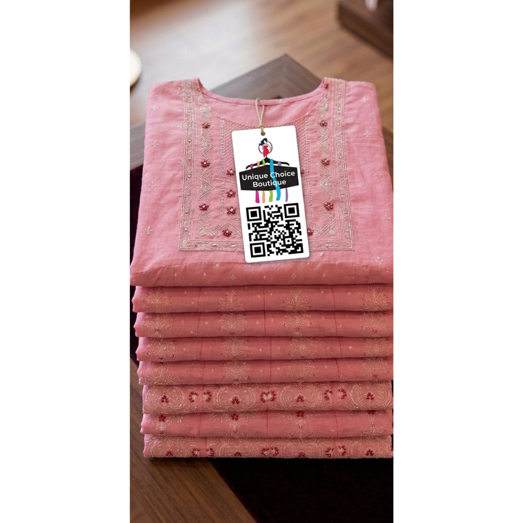 Pink Rayon Anarkali Kurti