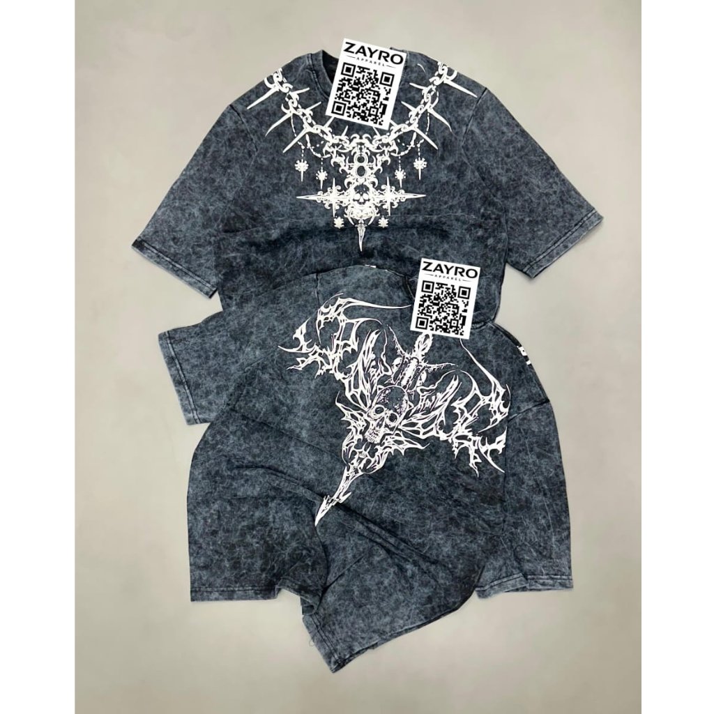 Chaos Filigree Tee - Dark Gray - Limited Edition Streetwear - Zayro men