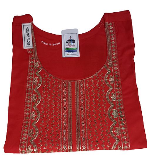 Red Straight Kurti for women