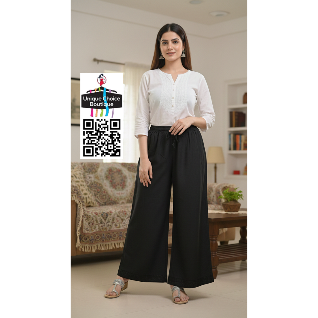 Free Size Premium Rayon Palazzo Pants