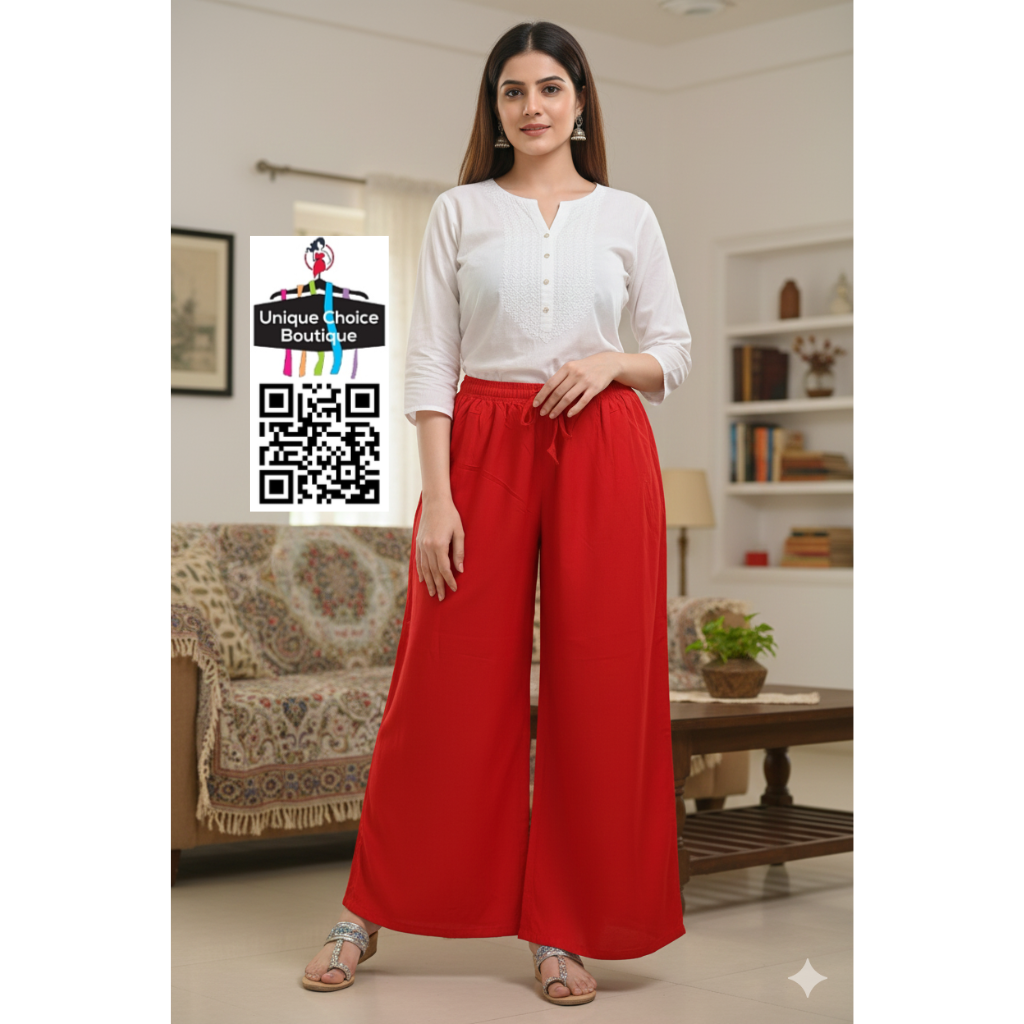 Free Size Premium Rayon Palazzo Pants