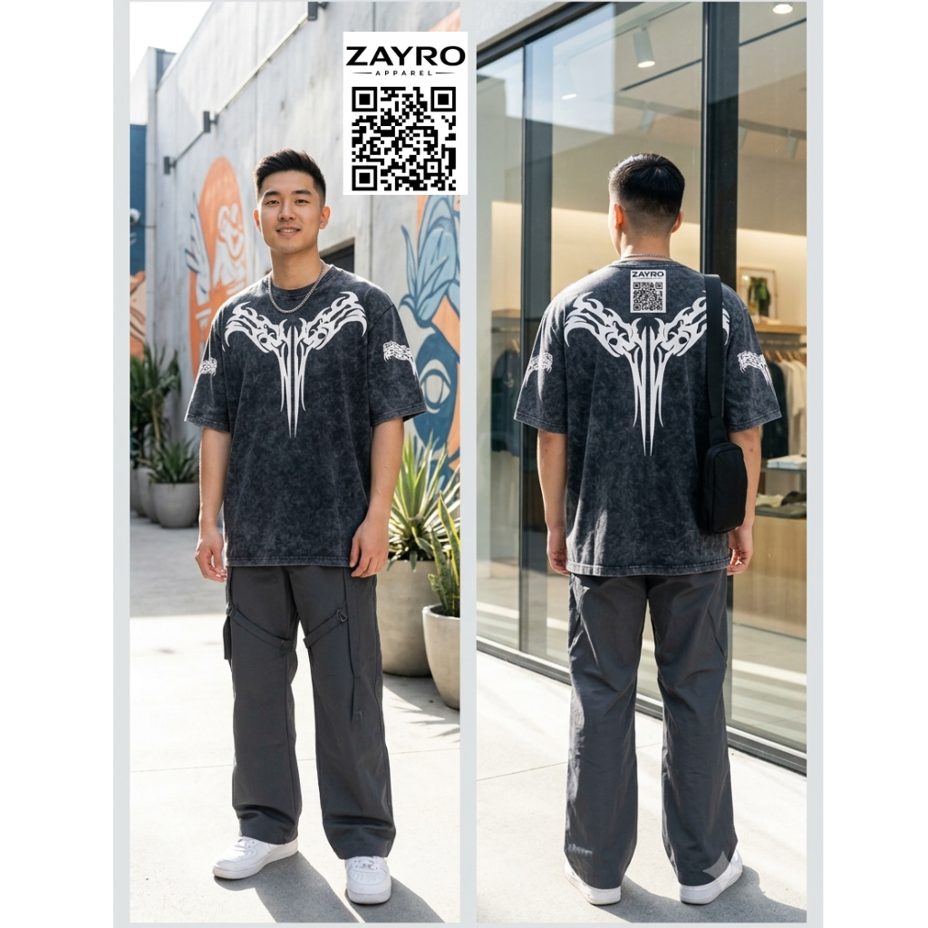 Root Chaos Tee - Black - Limited Edition Streetwear - Zayro men