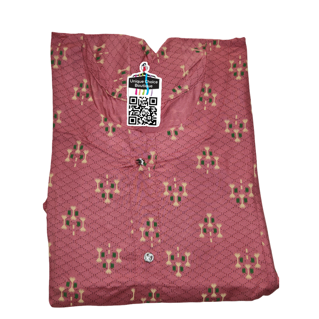 Feeding Kurti Maternity Dress 3XL Size Dusty Rose