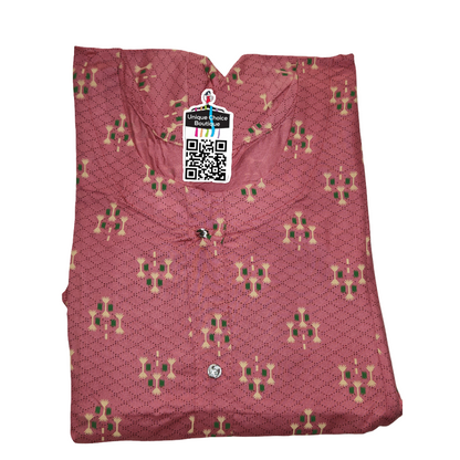 Feeding Kurti Maternity Dress 3XL Size Dusty Rose