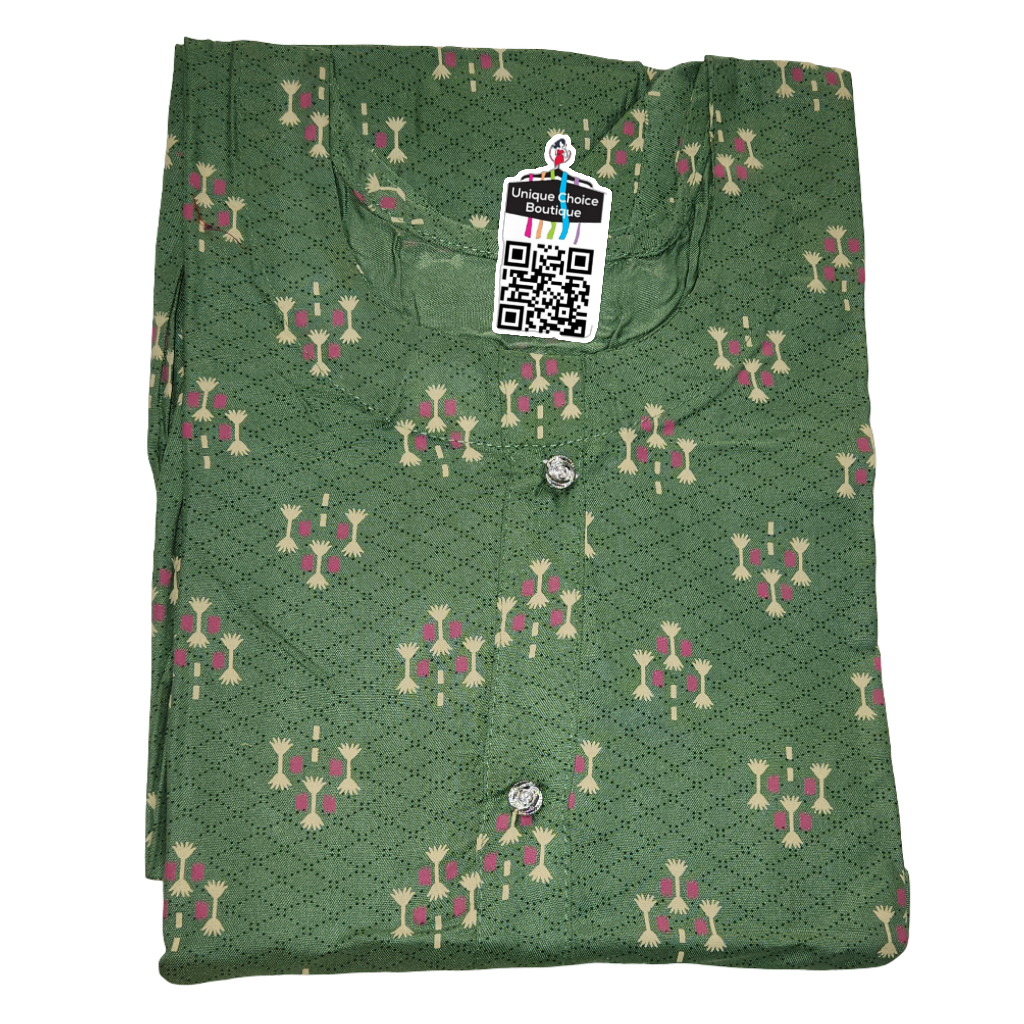 Feeding Kurti Maternity Dress 3XL Size Sage Green
