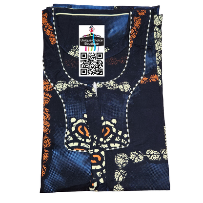 Comfortable Indian Pure Cotton Nighty – Blue