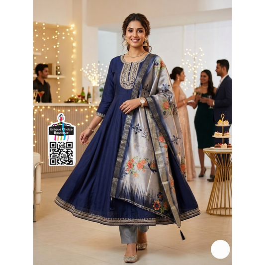 Exclusive Vatican Fabric Anarkali 3-Piece Salwar Suit Set – Eid & Festival New Arrival