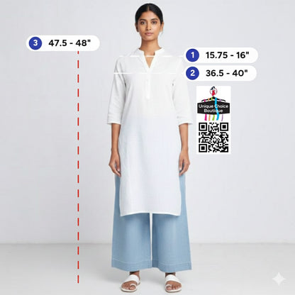 Blue & White Floral Printed A-Line Dress