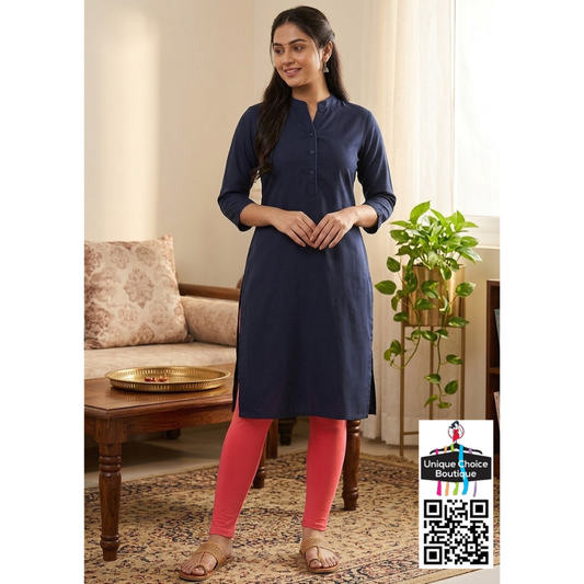 Premium Quality Cotton Lycra Leggings Peach