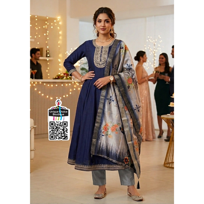 Exclusive Vatican Fabric Anarkali 3-Piece Salwar Suit Set – Eid & Festival New Arrival