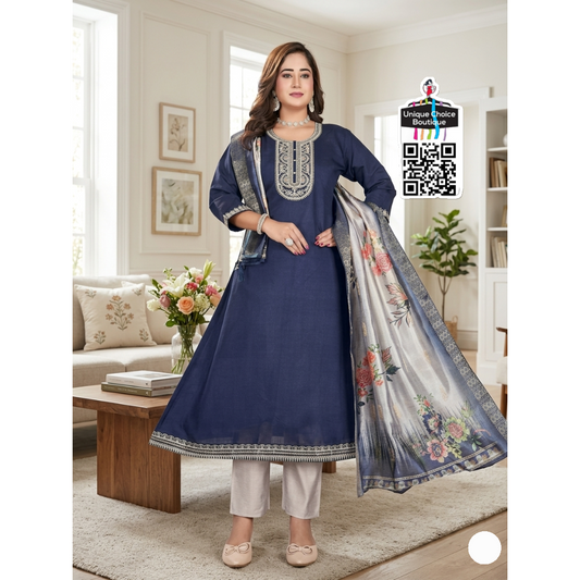 Exclusive Vatican Fabric Anarkali 3-Piece Salwar Suit Set – Eid & Festival New Arrival