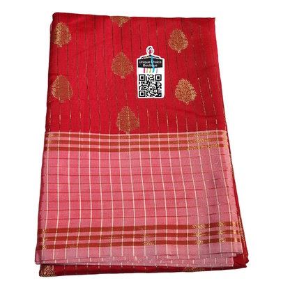 Trending Red & Pink Soft Silk Saree – Elegant Festive Wear