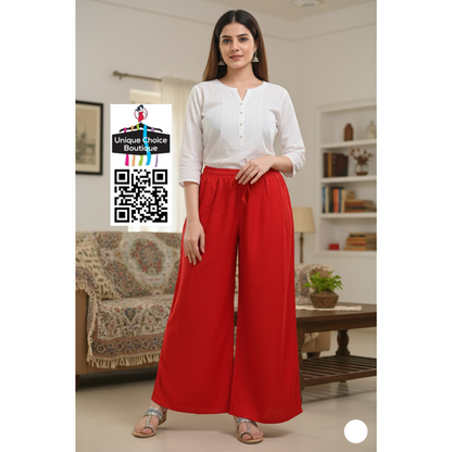 Red_Premium_Rayon_Palazzo_Pant