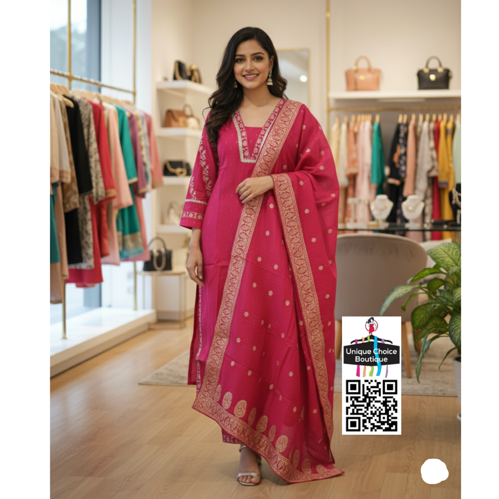 Red_V_neck_Silk_3pc_Salwar_Suit4