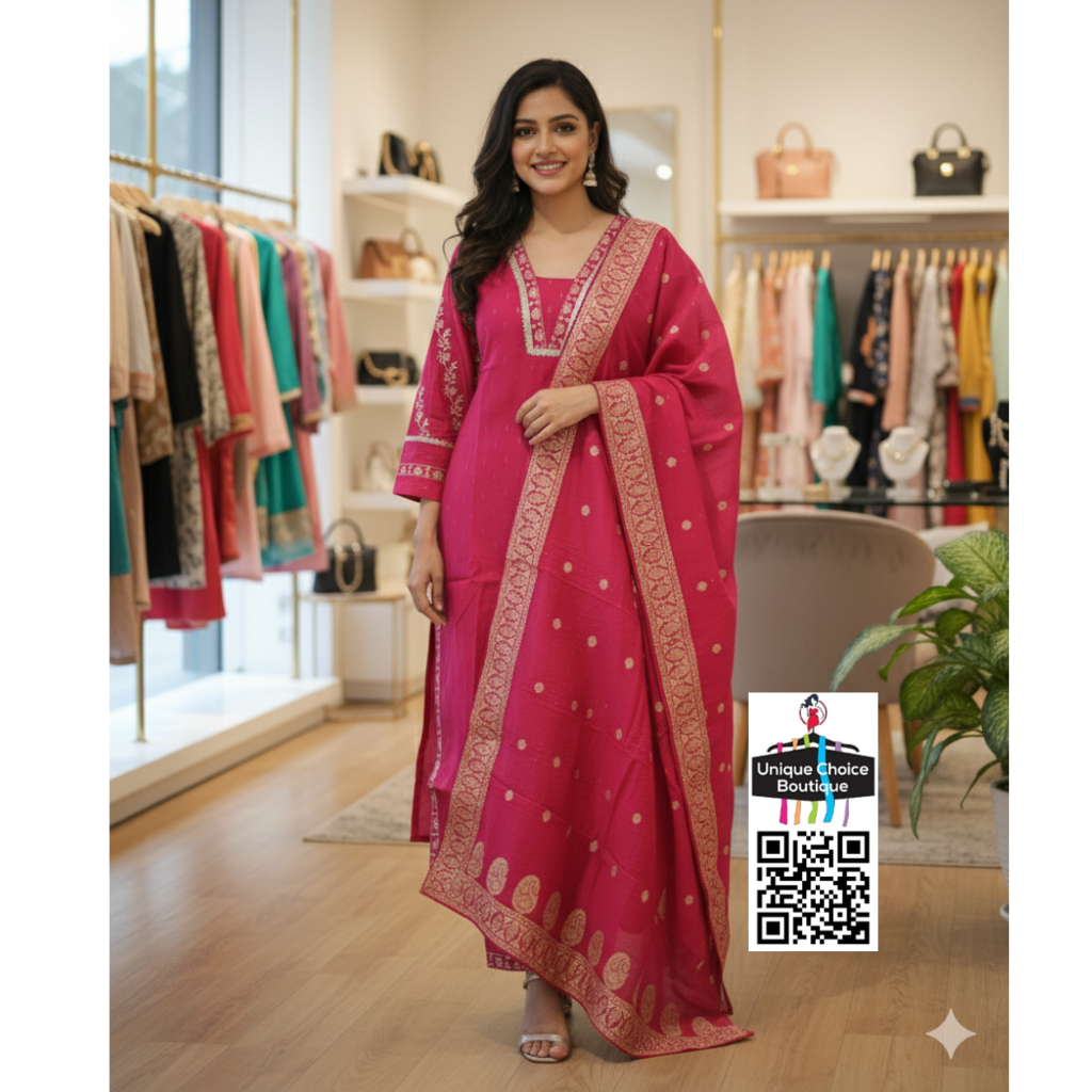 Red_V_neck_Silk_3pc_Salwar_Suit4